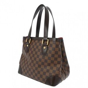 Louis Vuitton Damier Brown Handbag Canvas Hampstead